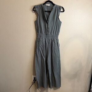 Sleeveless Gray Jumpsuit